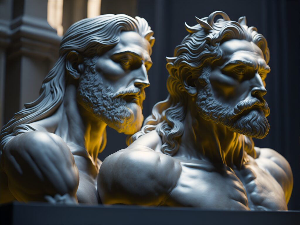 Ilustración de los emperadores León y Antemio - Mensaje histórico en Confedeudas